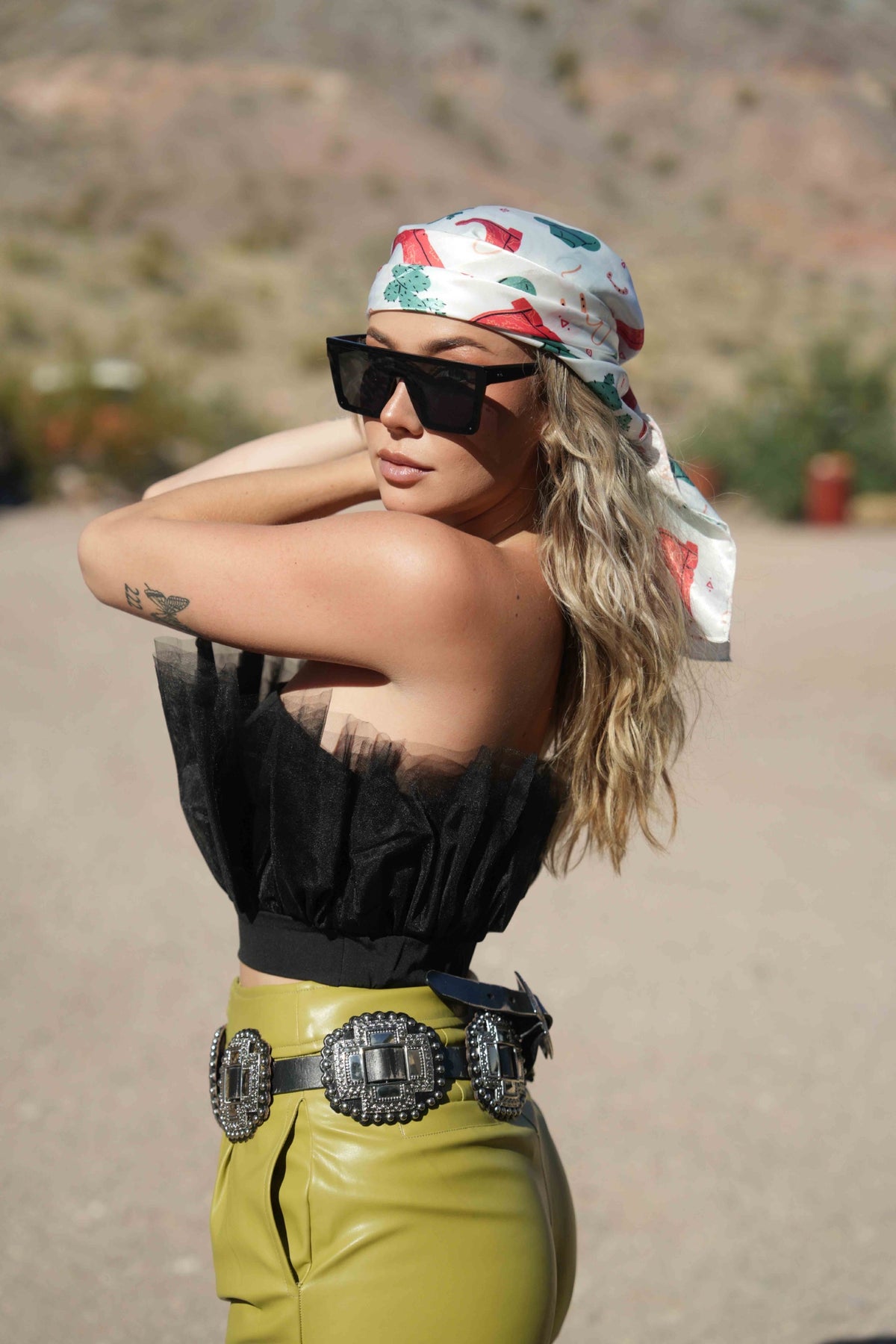 After Midnight Tulle Crop Top