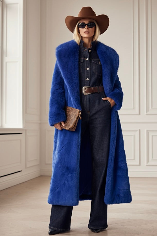 Nona Lux Fur Maxi Coat