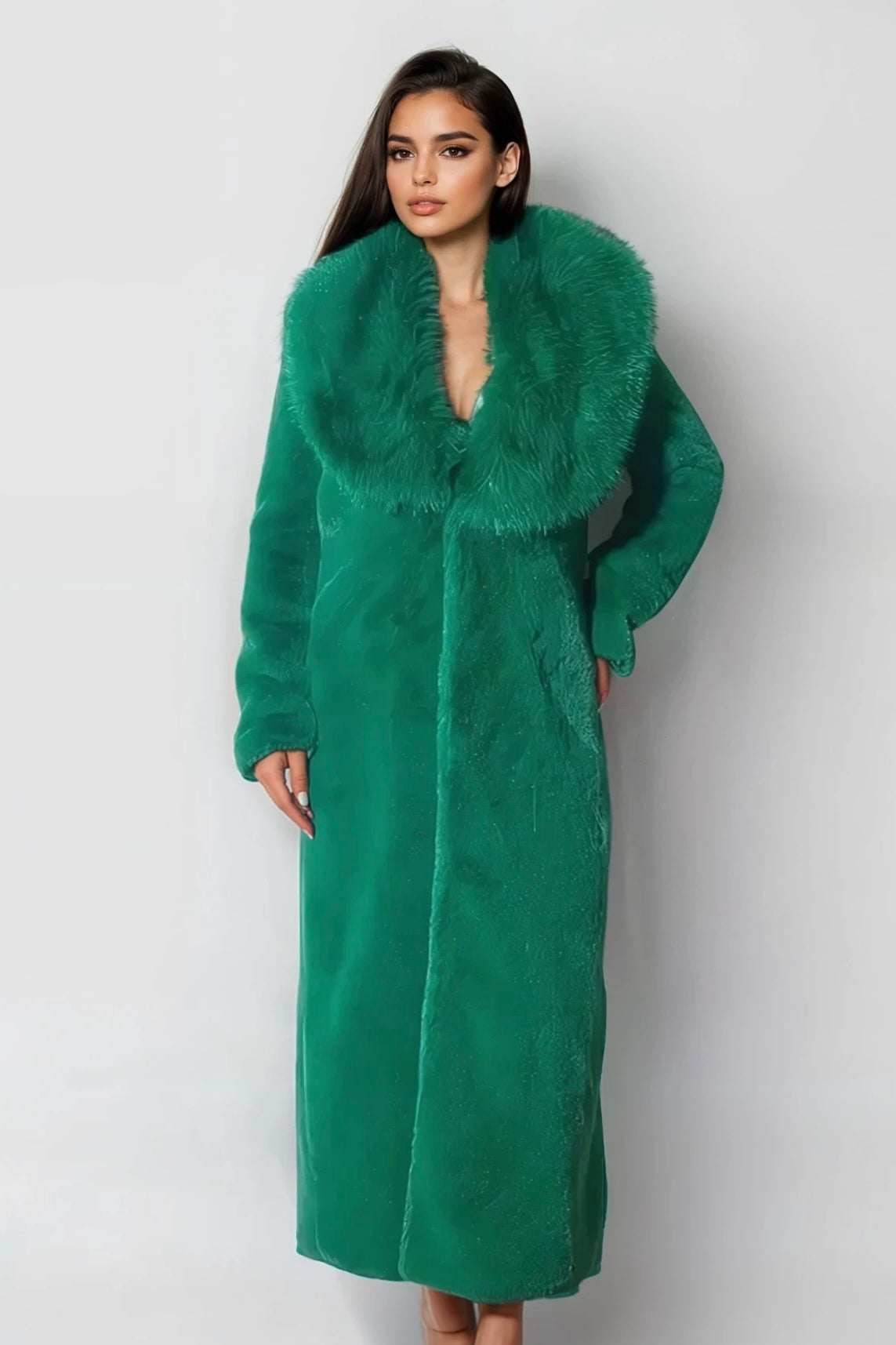 Nona Lux Fur Maxi Coat