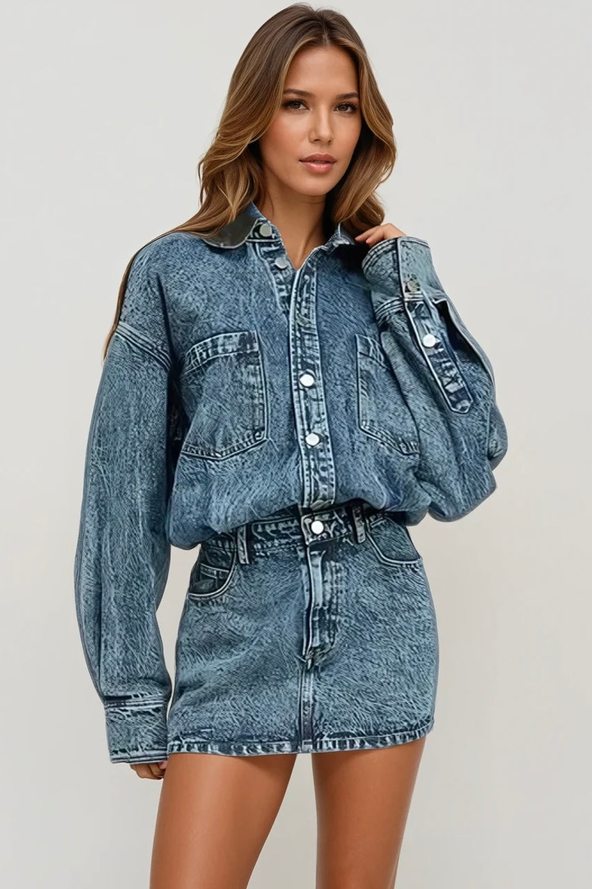 Urban Denim Mini Dress