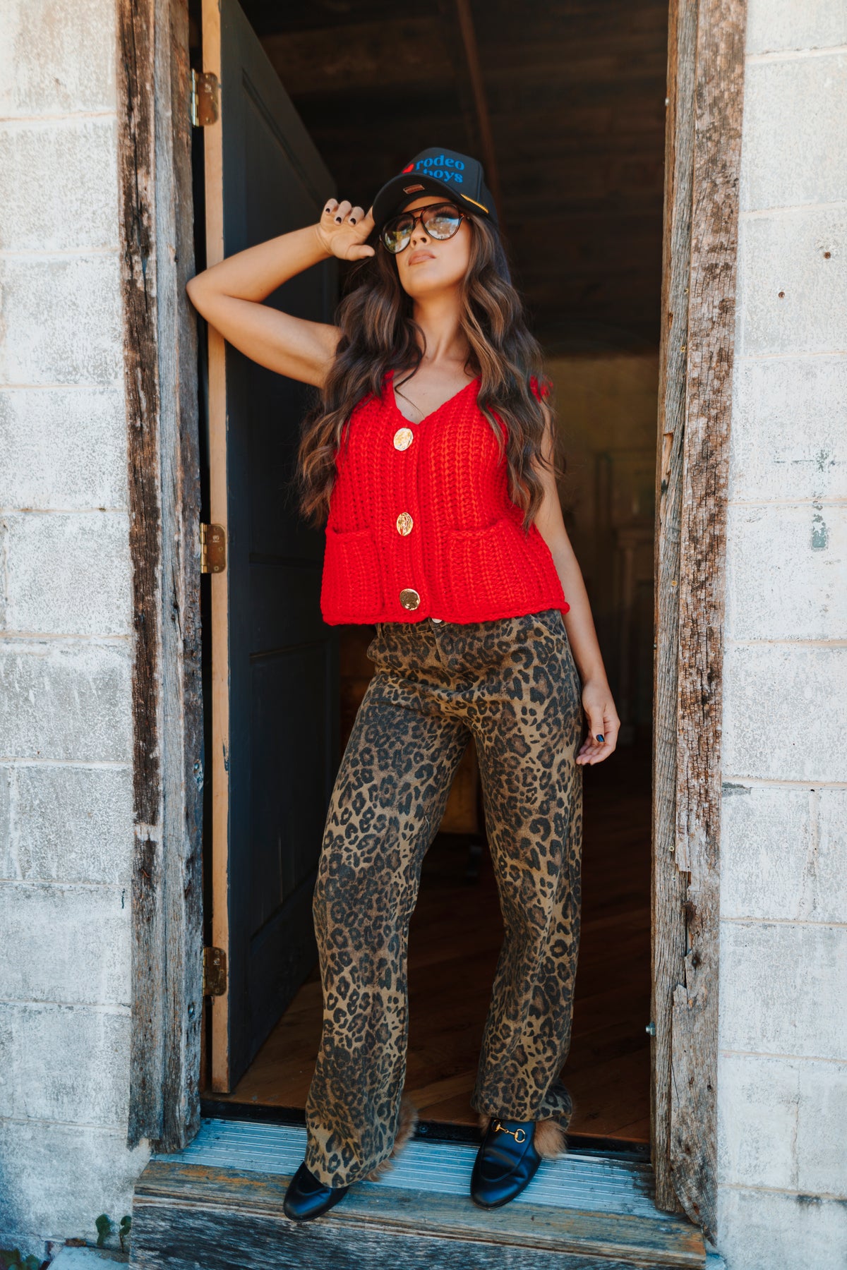 Leopard Print Jeans