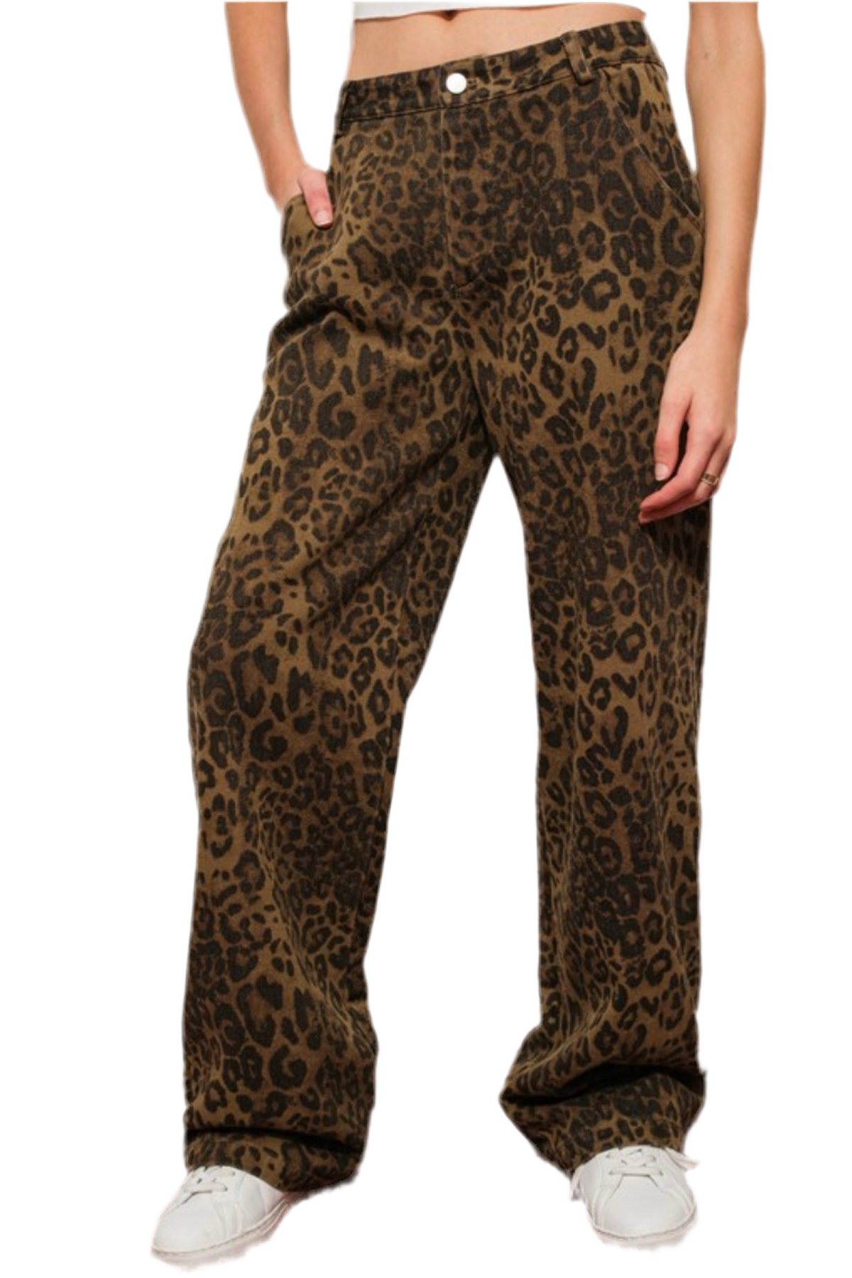 Leopard Print Jeans