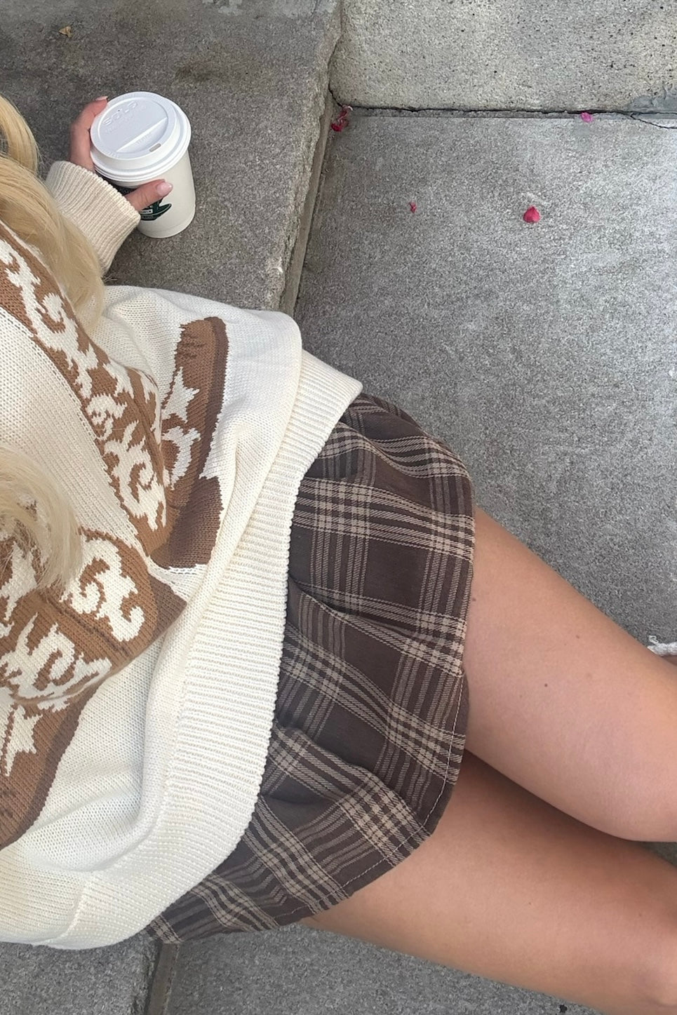 Plaid Micro Mini Skirt