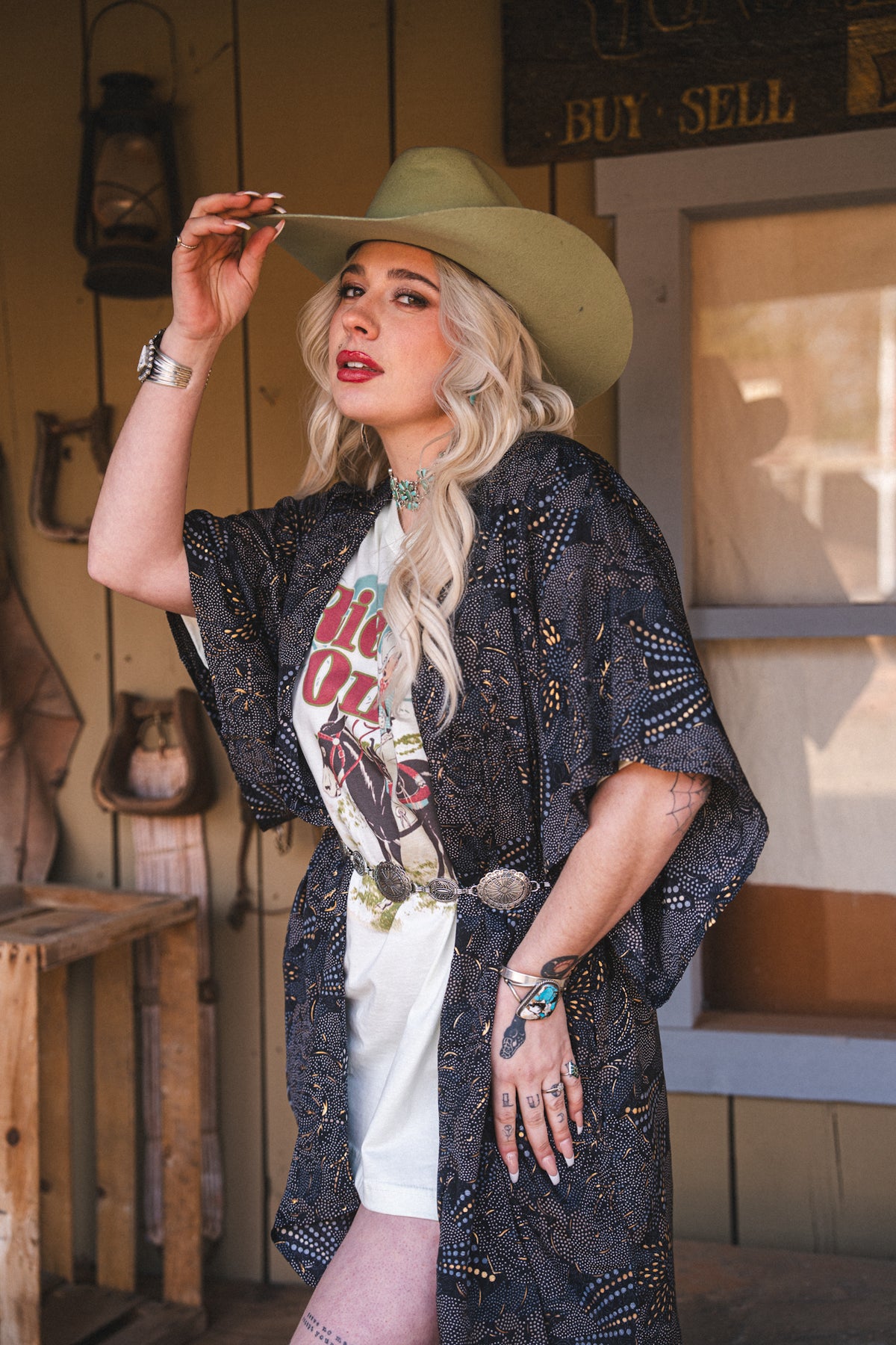 Blue Midnight Kimono