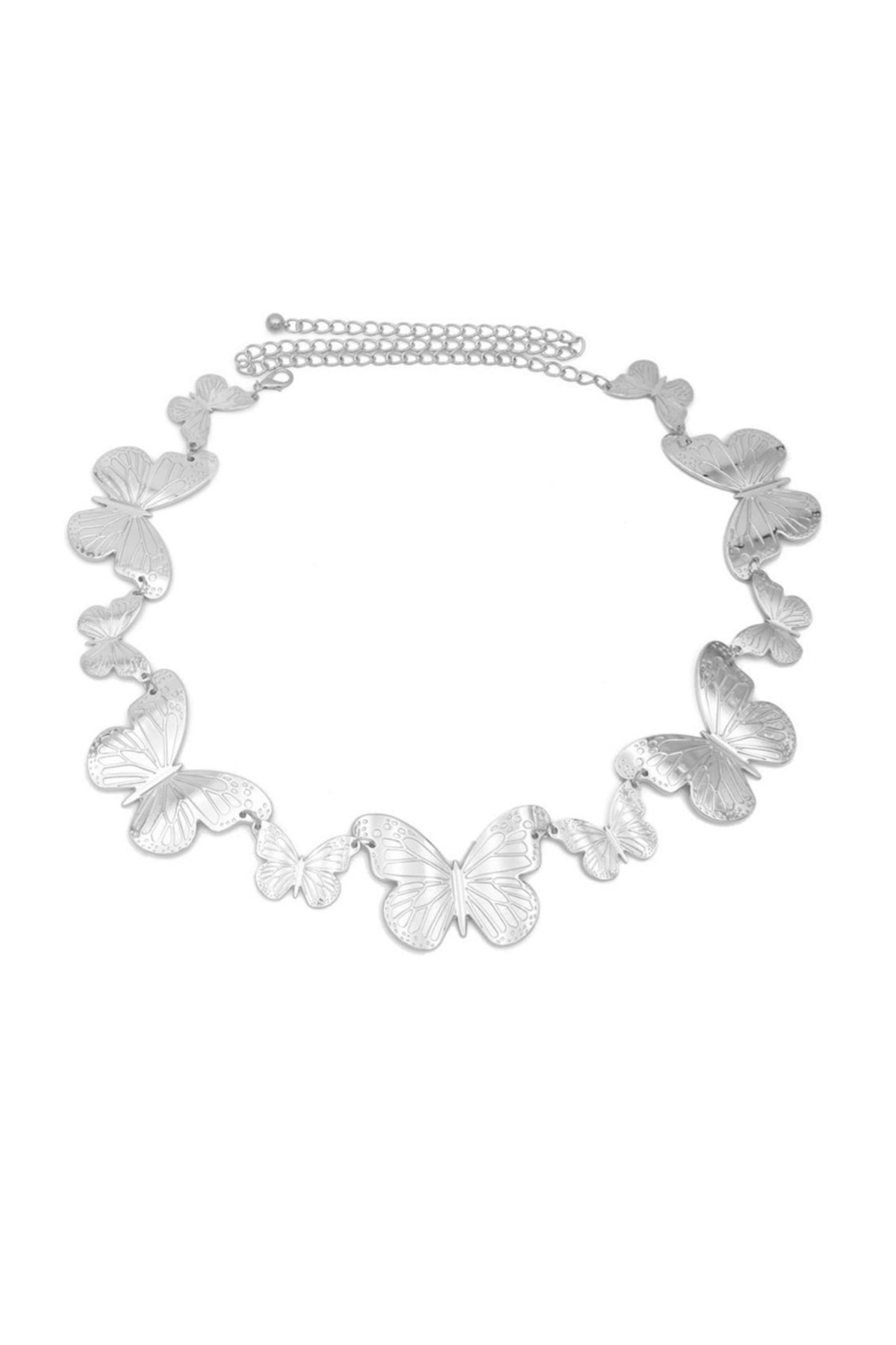 Butterfly Chain Belt in Silver