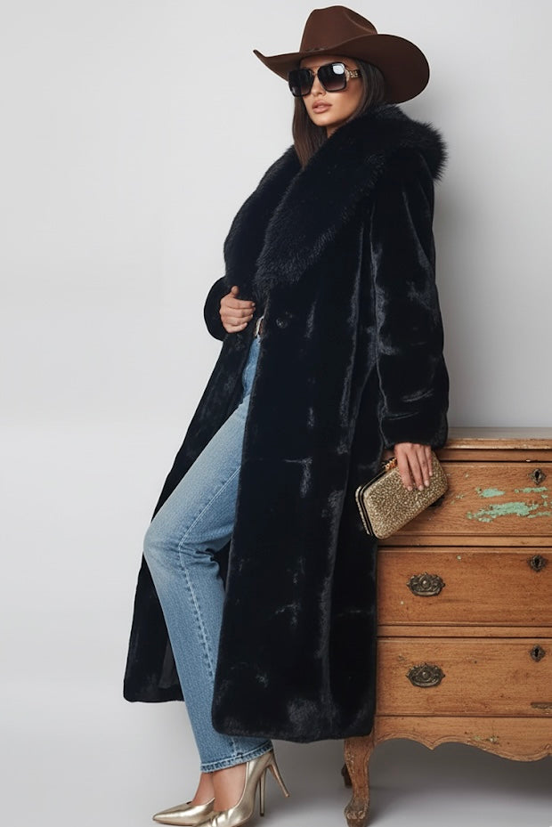 Nona Lux Fur Maxi Coat