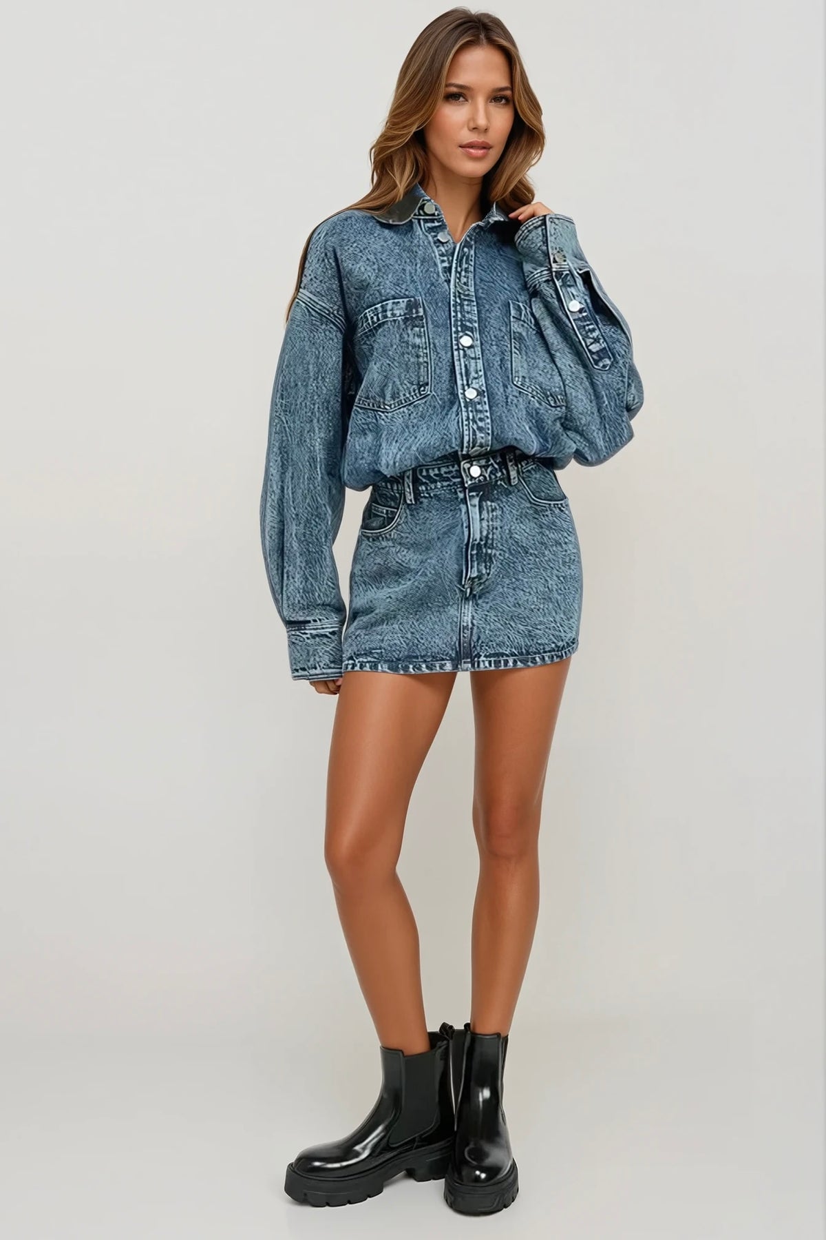 Urban Denim Mini Dress