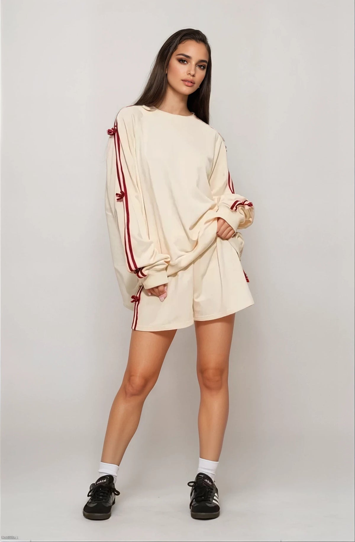 Bow Tie Set in Cream