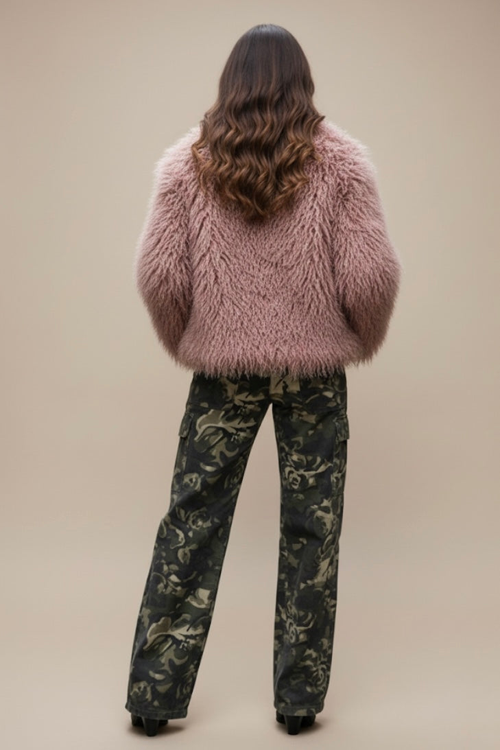 Runway Shag Faux Fur Coat