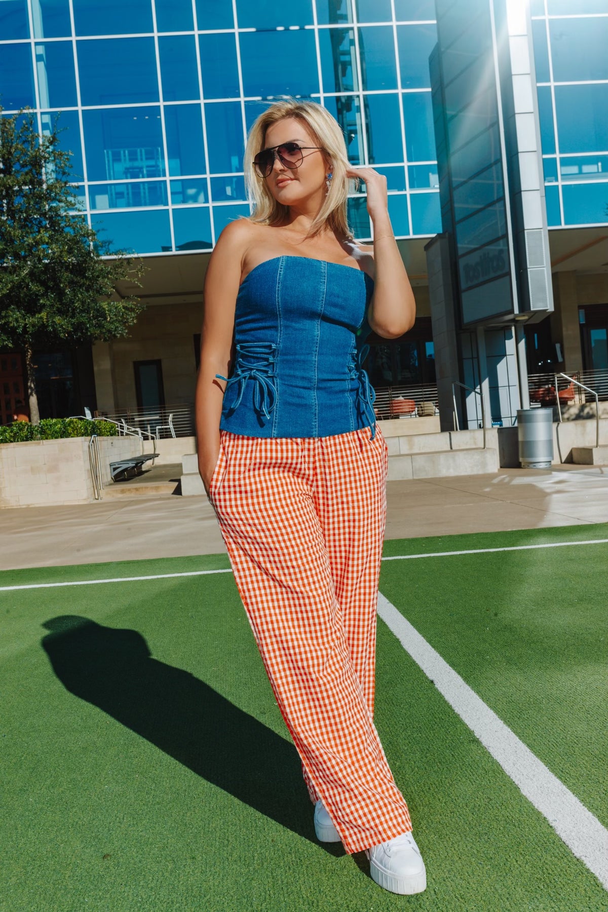 Gingham Pants