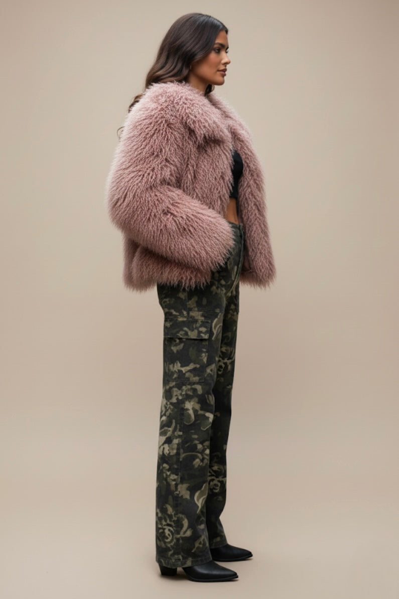 Runway Shag Faux Fur Coat