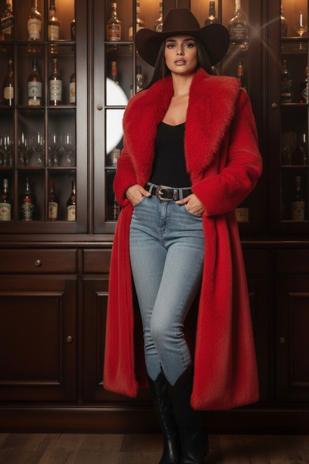 Nona Lux Fur Maxi Coat