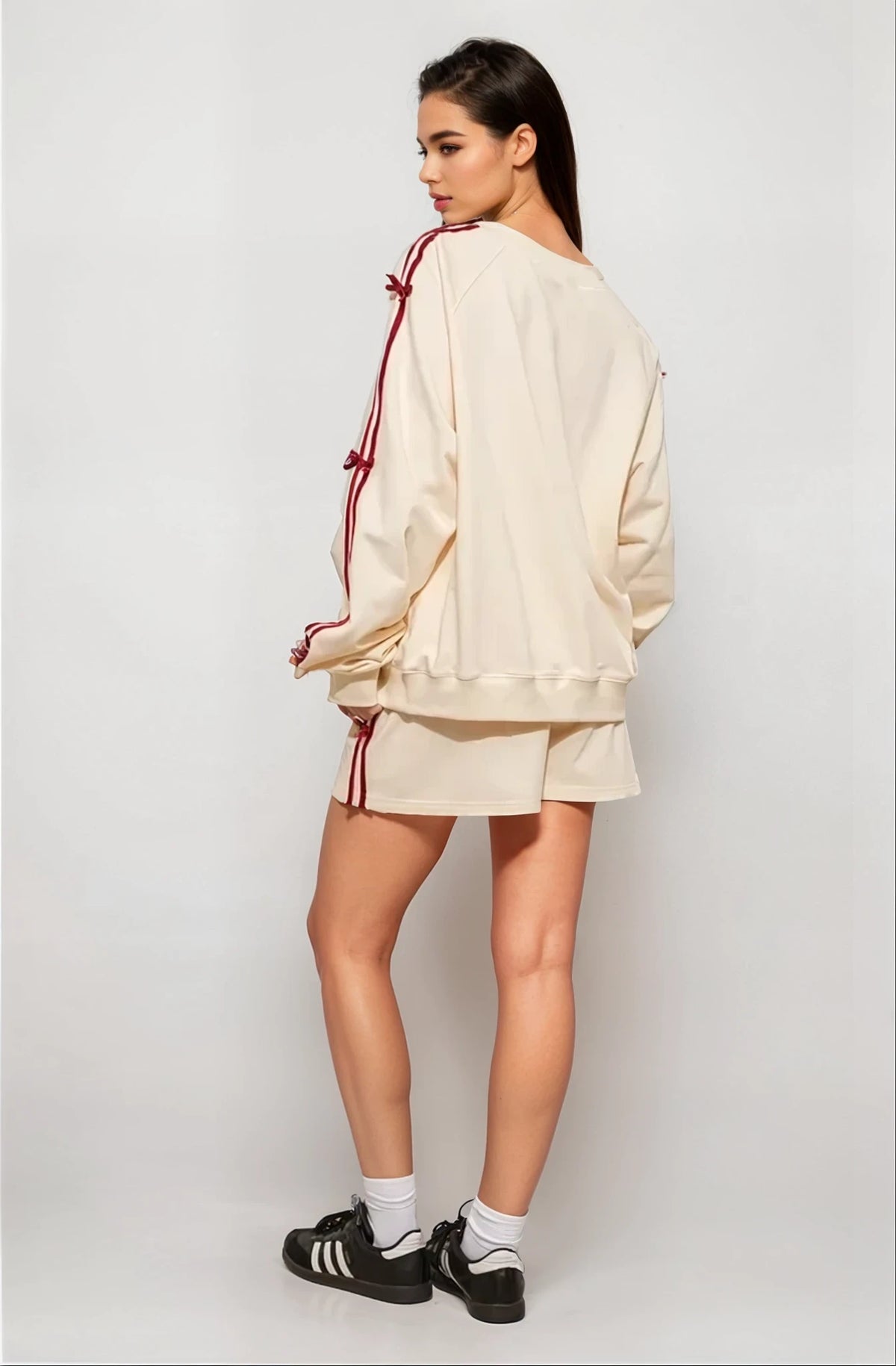 Bow Tie Set in Cream