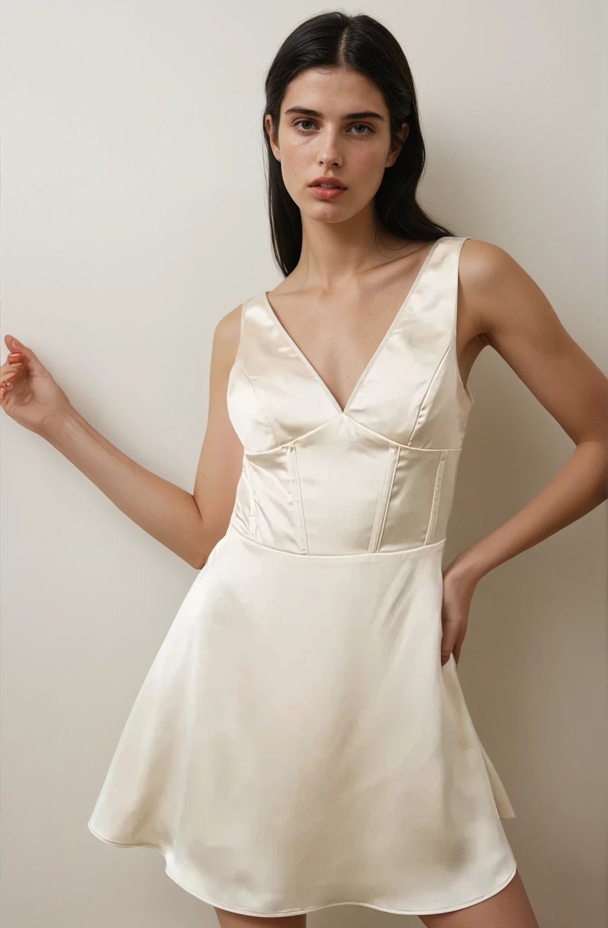 Champagne Nights Corset Dress