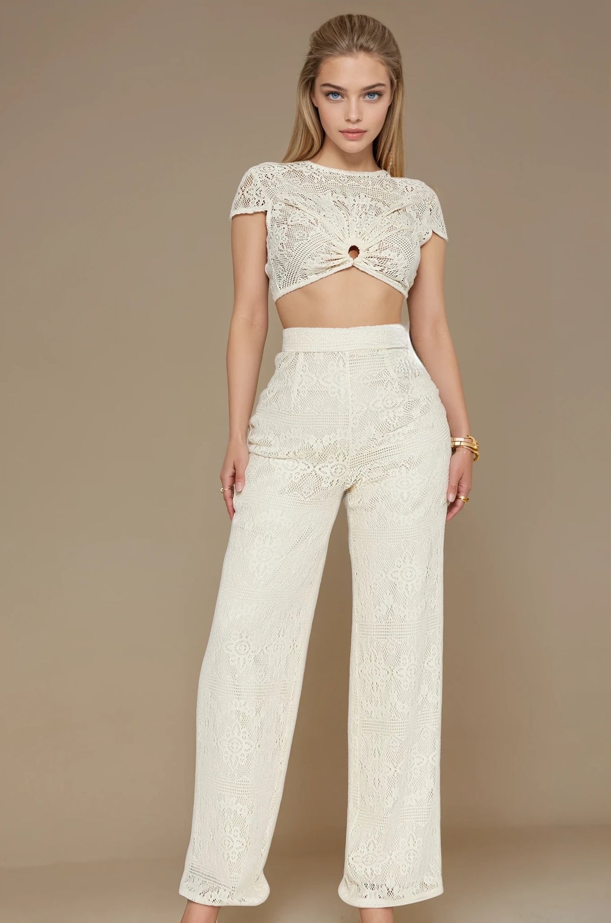 Boho Chic Crochet Lace Set