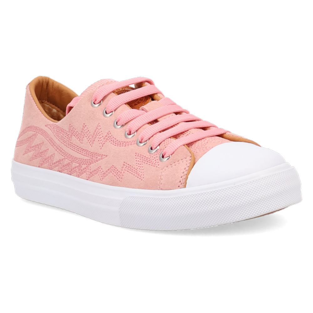 Classic lace-up closure on women's Campus sneaker for a secure fit