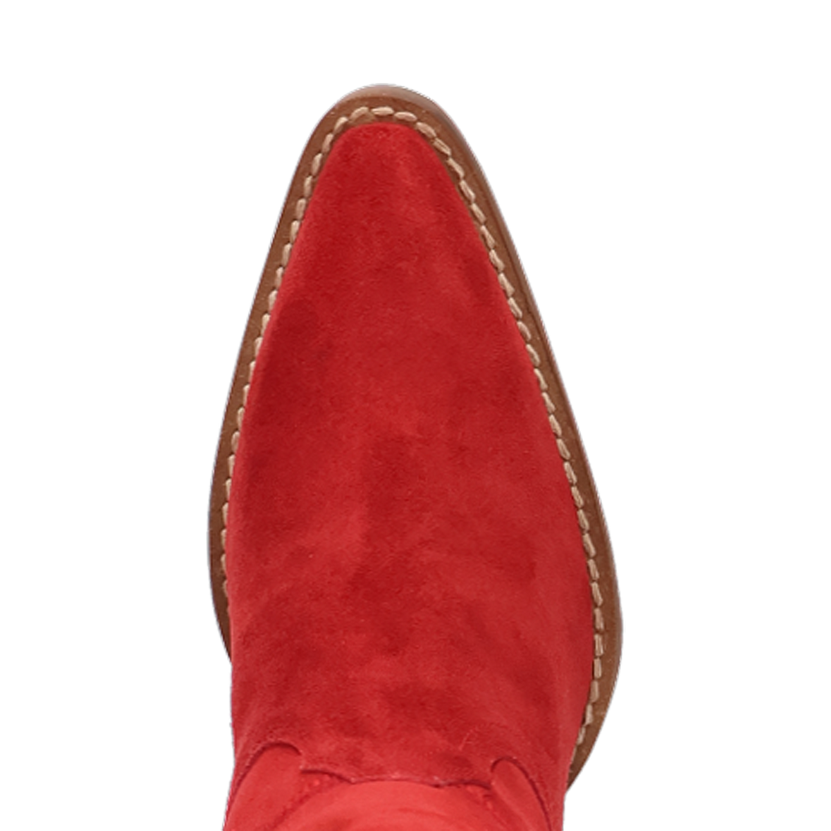 Tall suede boot with sleek western silhouette