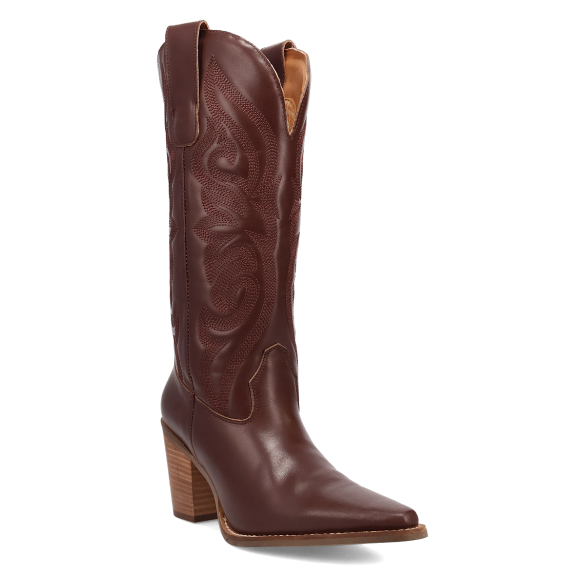 Hensley leather boot for women in classic Western style
