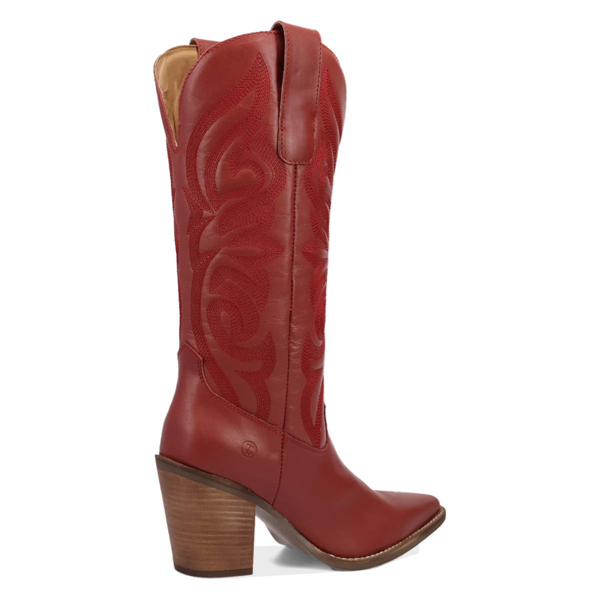 Women's Hensley leather boot with classic Western heel