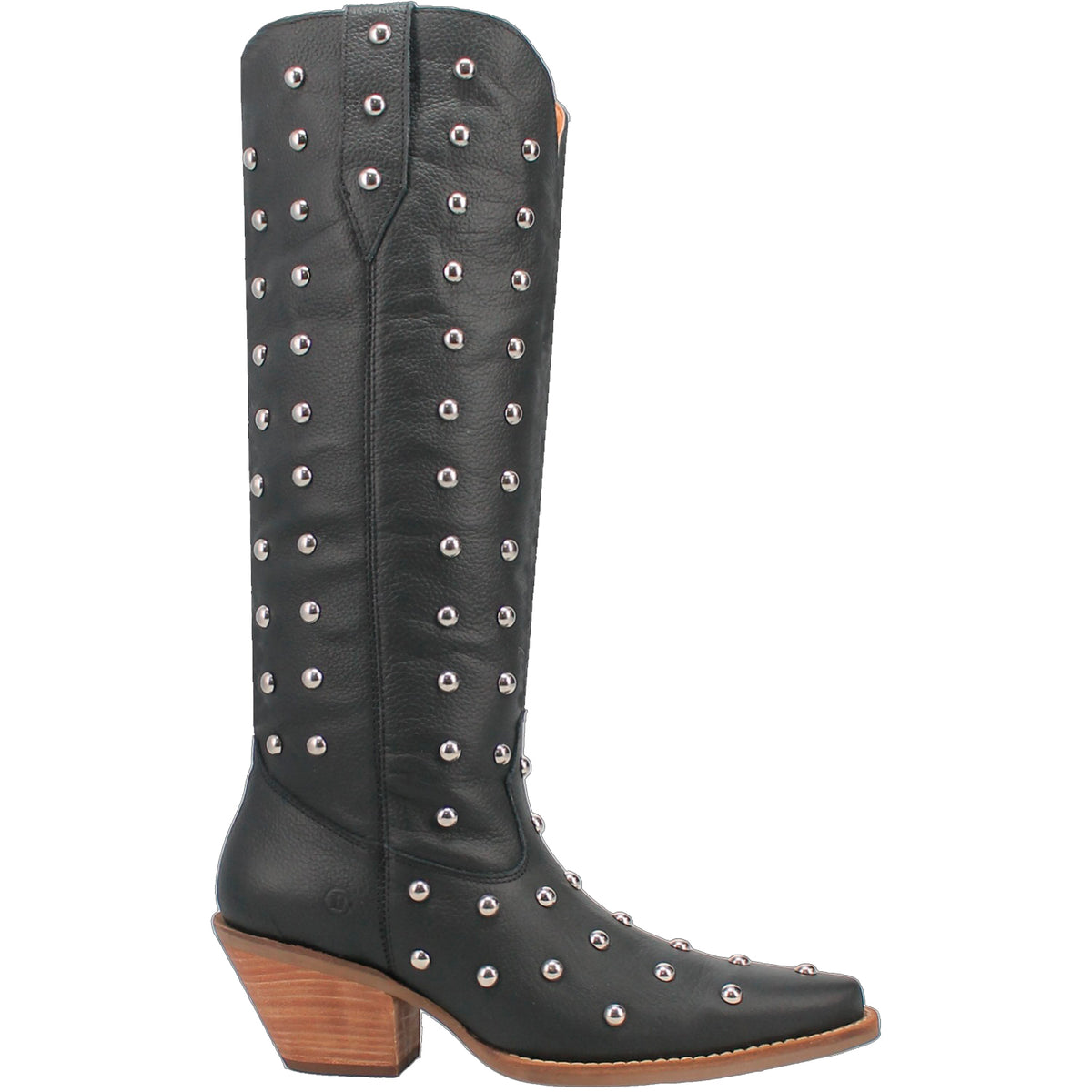 Broadway Bunny Leather Boot in Black