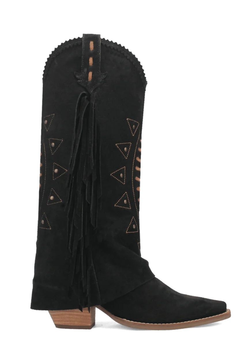 Spirit Trail Leather Boot in Black