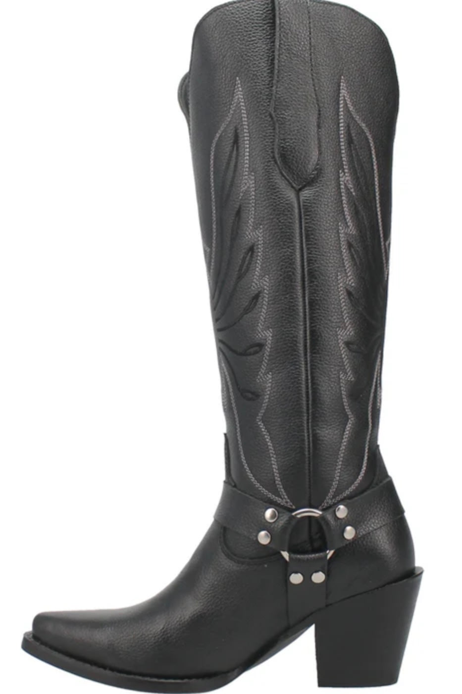 Heavens To Betsy Leather Boot in Black