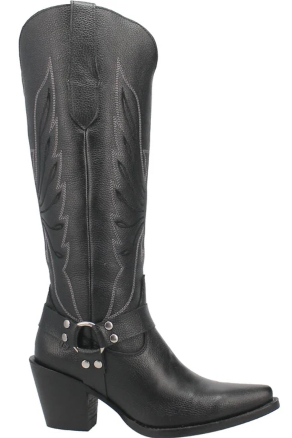 Heavens To Betsy Leather Boot in Black