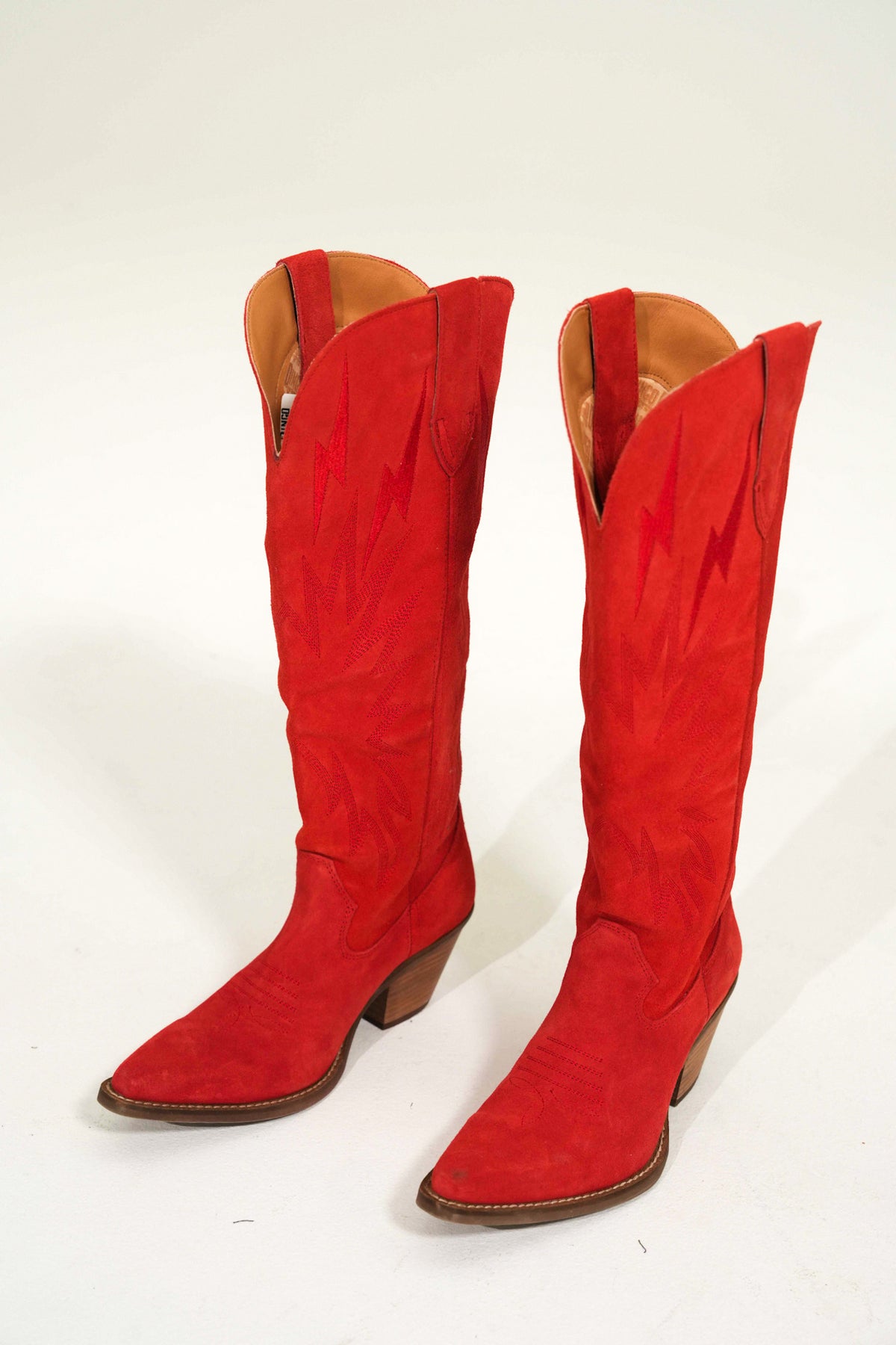 Thunder Road Leather Boot in Red
