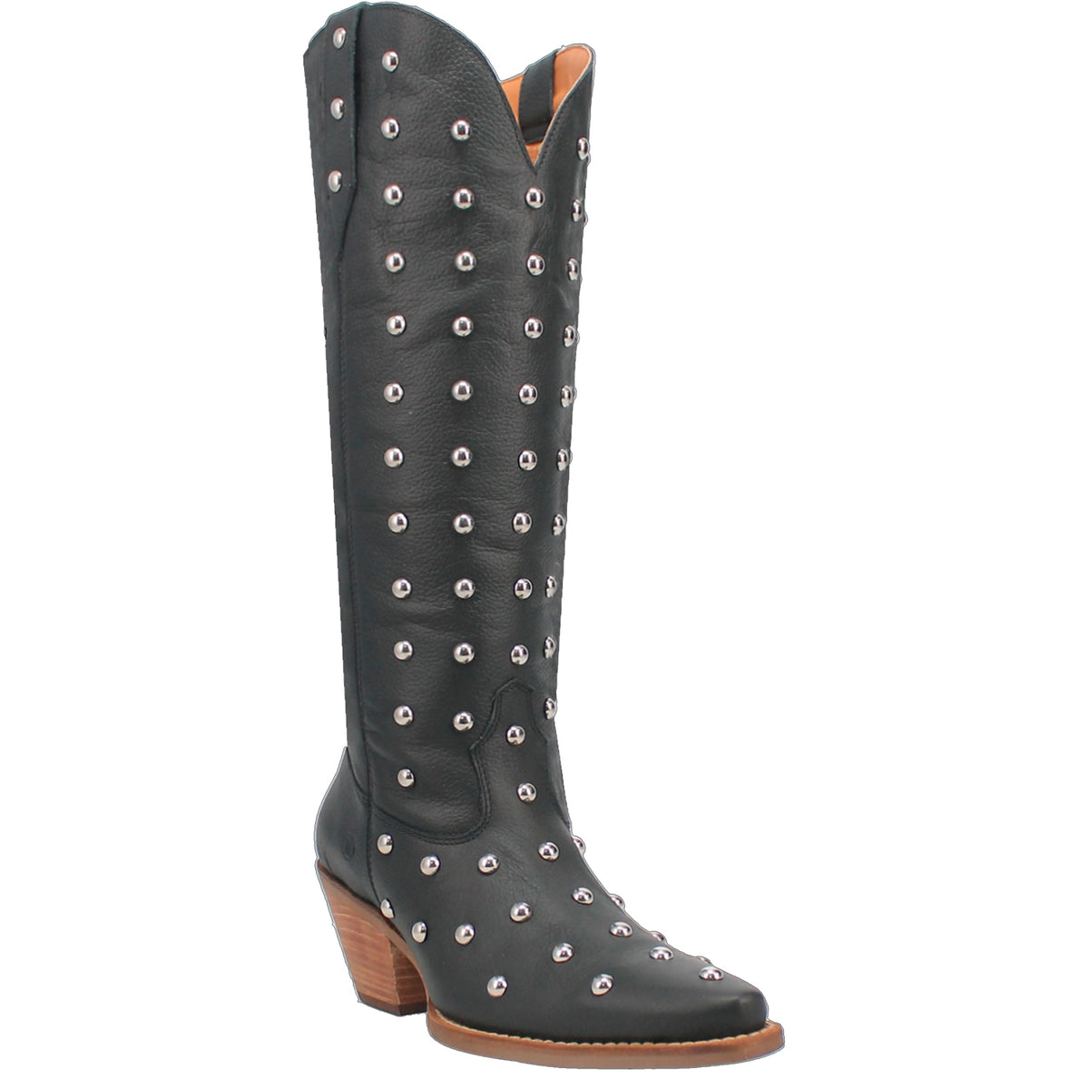 Broadway Bunny Leather Boot in Black