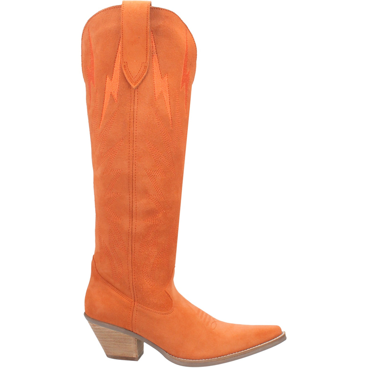 Thunder Road Leather Boot in Orange