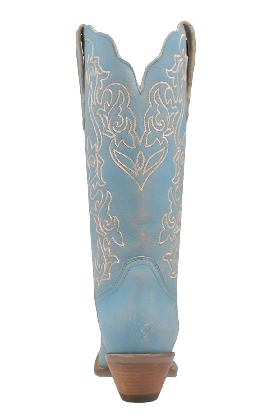 Flirty N’ Fun Leather Boot in Blue