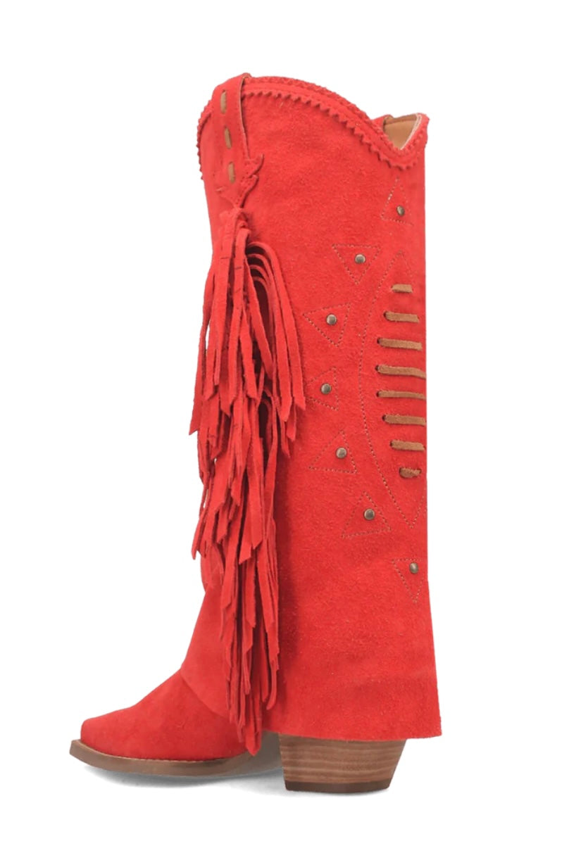 Spirit Trail Leather Boot in Red