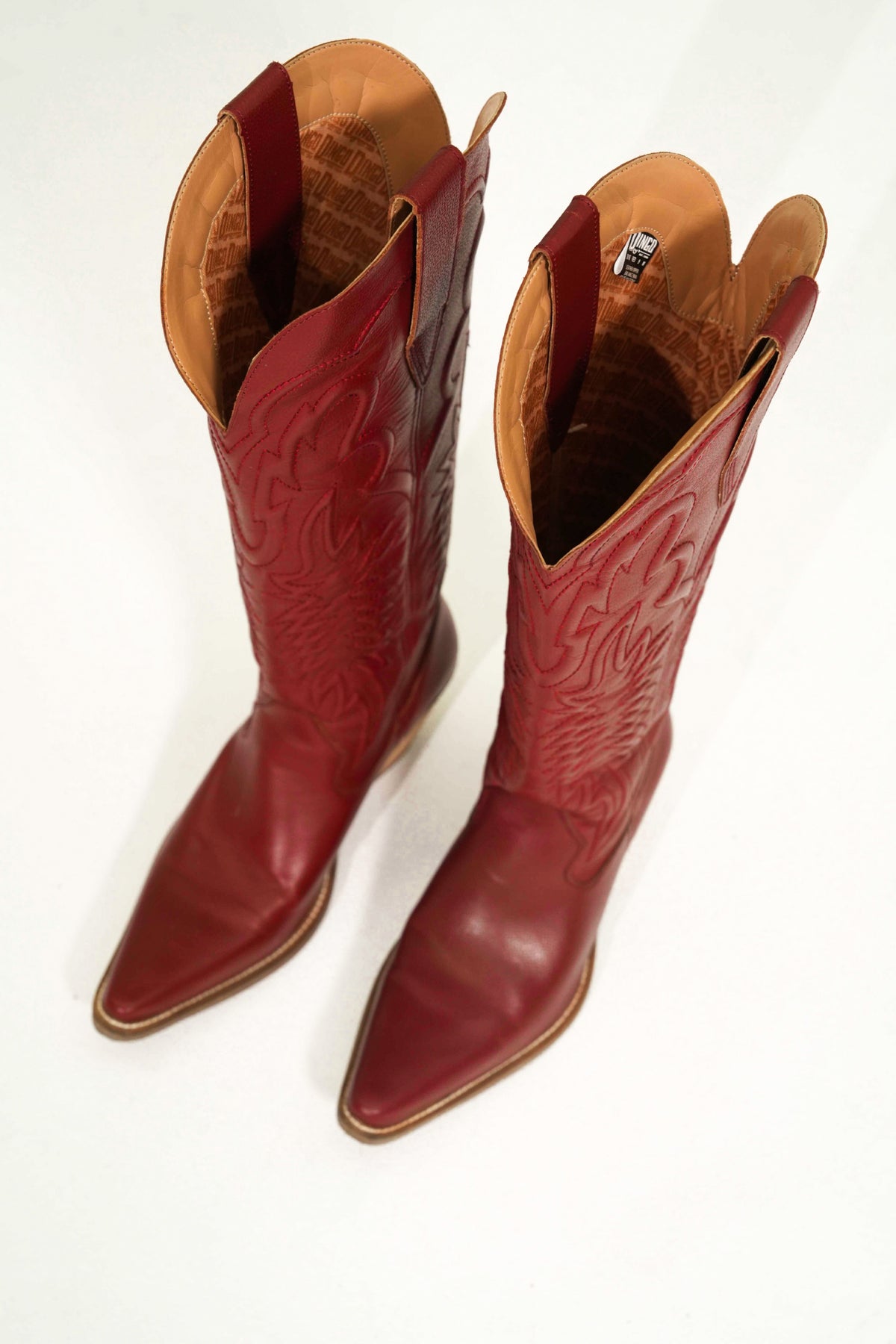 Raisin Kane Leather Boot in Red