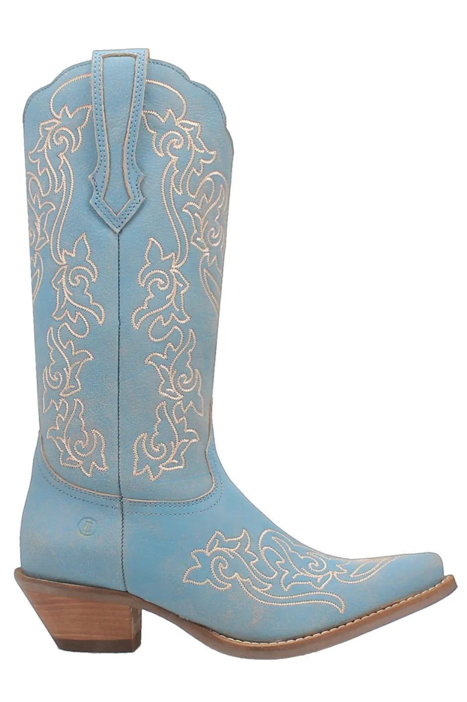 Flirty N’ Fun Leather Boot in Blue