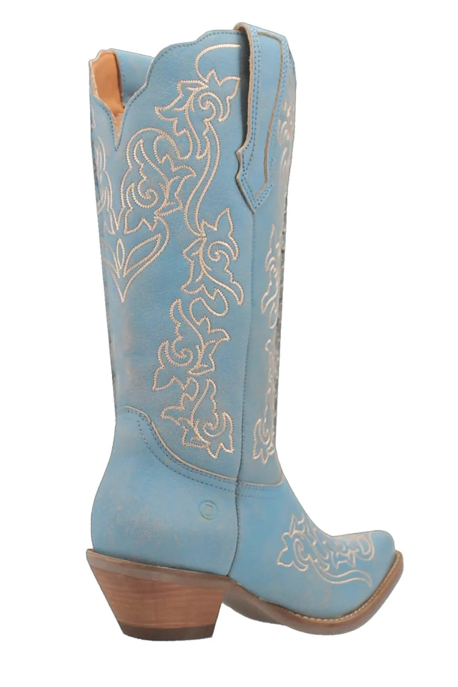 Flirty N’ Fun Leather Boot in Blue