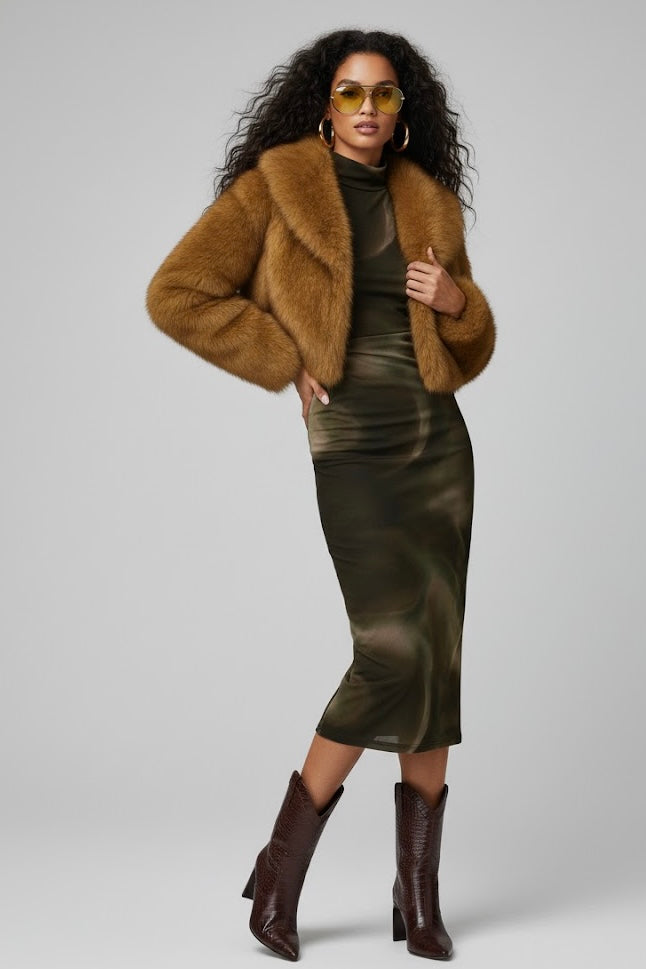 Desert Mirage Mesh Midi