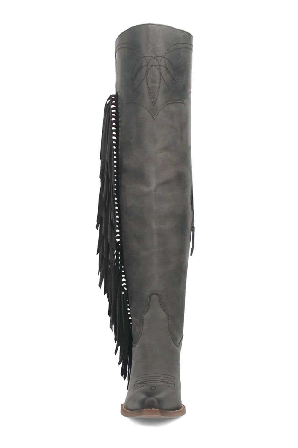 Sky High Leather Boot in Black