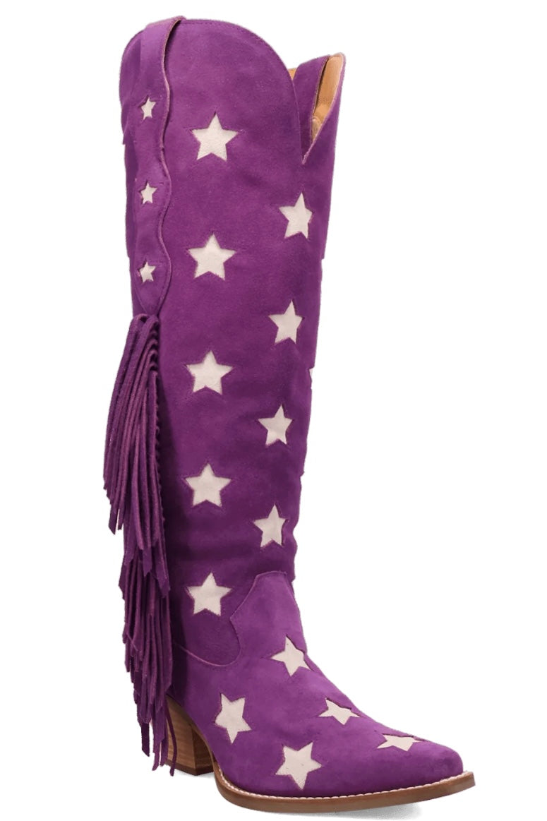 Super Star Suede Boot in Purple