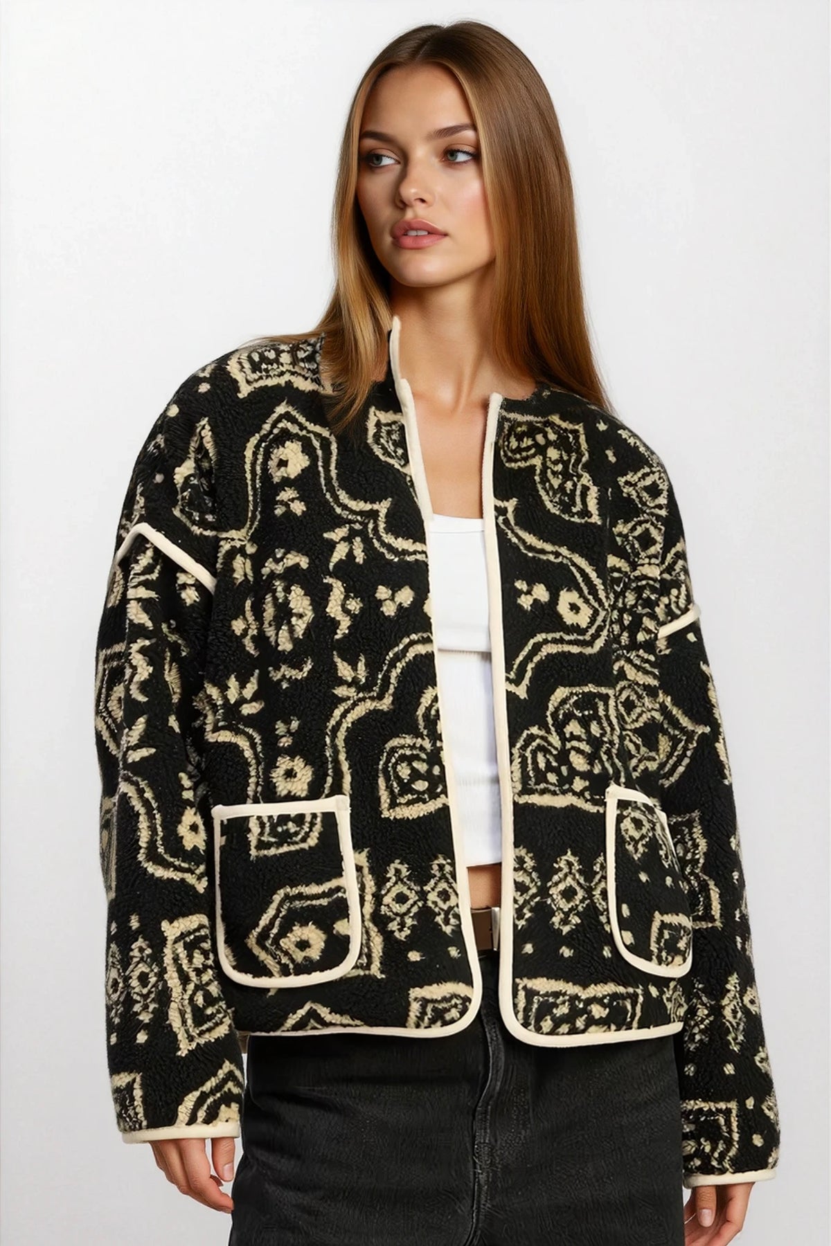 Paisley Sherpa Jacket