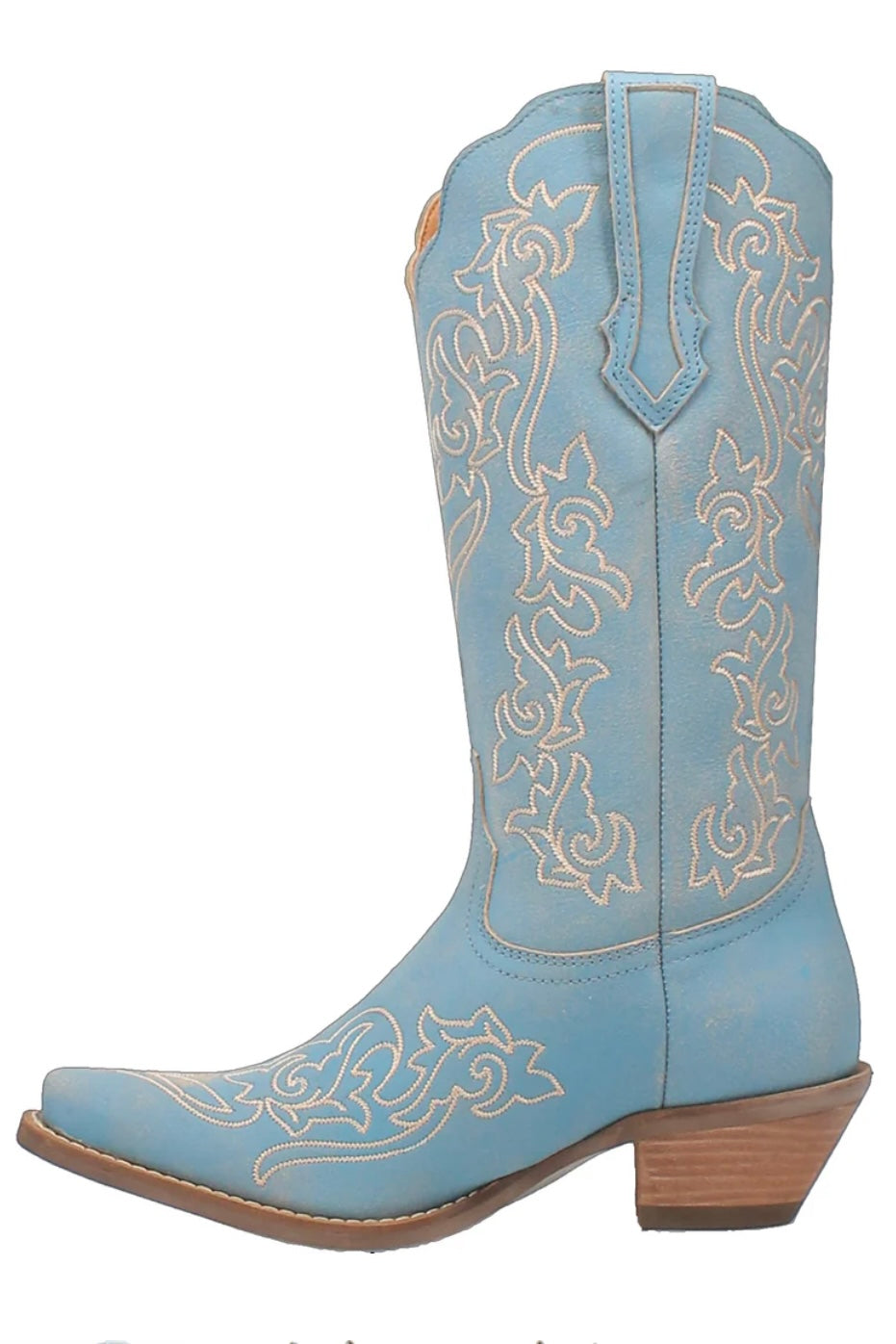 Flirty N’ Fun Leather Boot in Blue