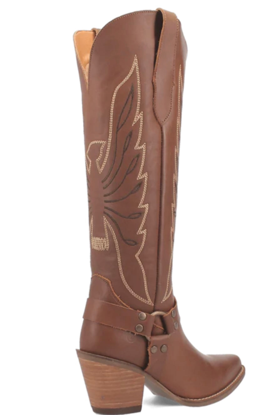 Heavens To Betsy Leather Boot in Brown