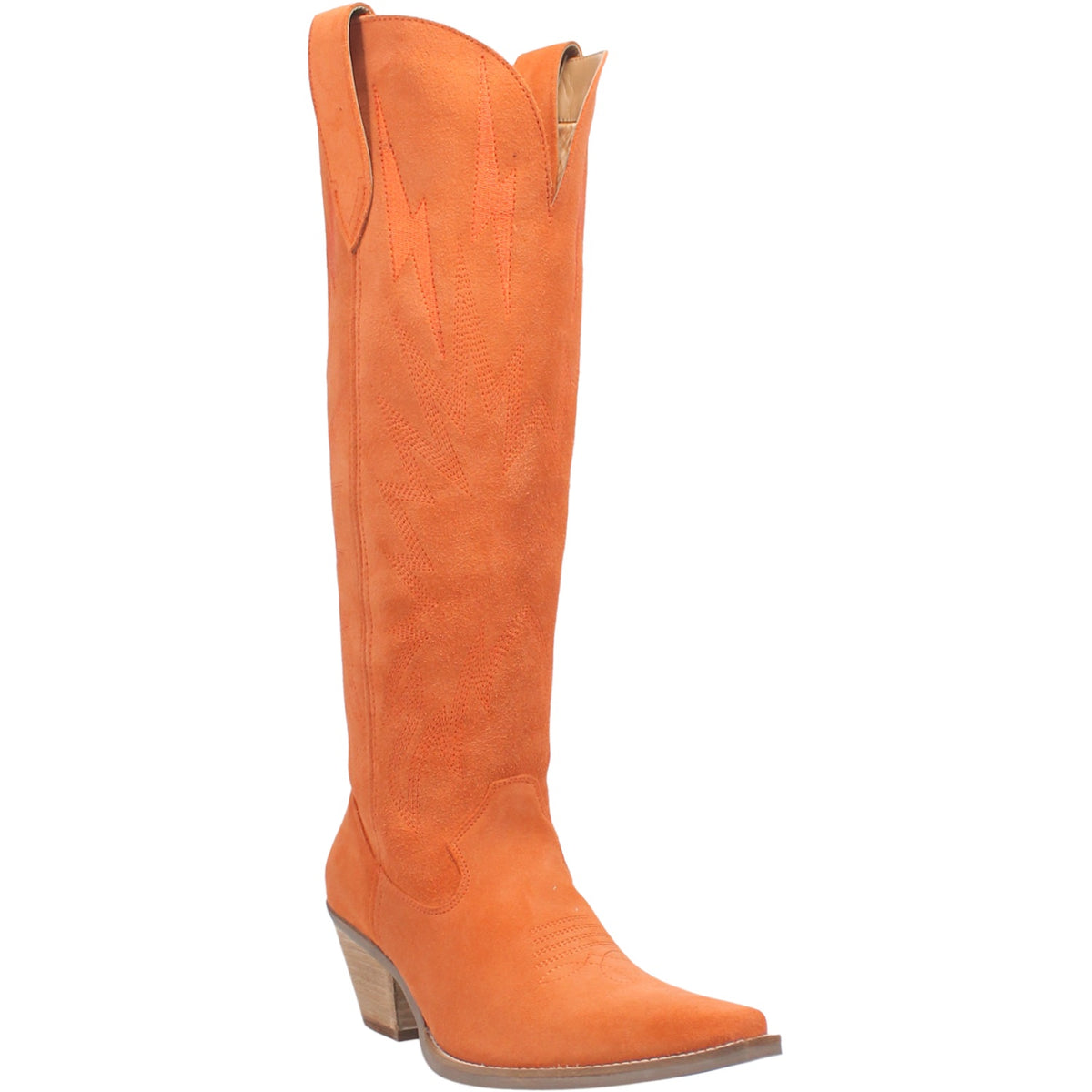 Thunder Road Leather Boot in Orange