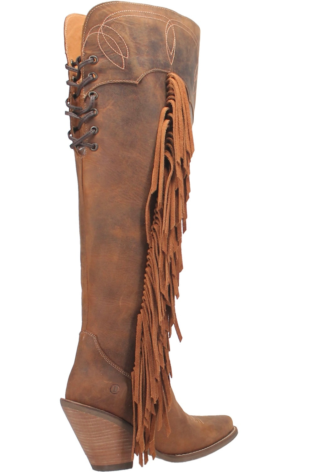 Sky High Leather Boot in Brown
