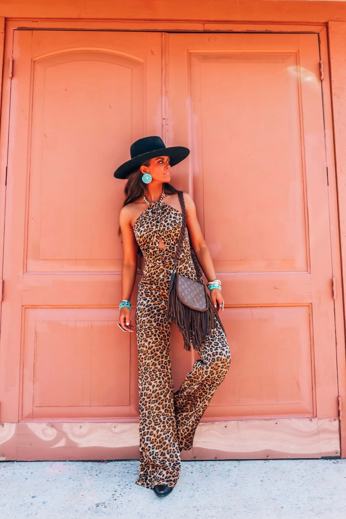 Shania Leopard Catsuit