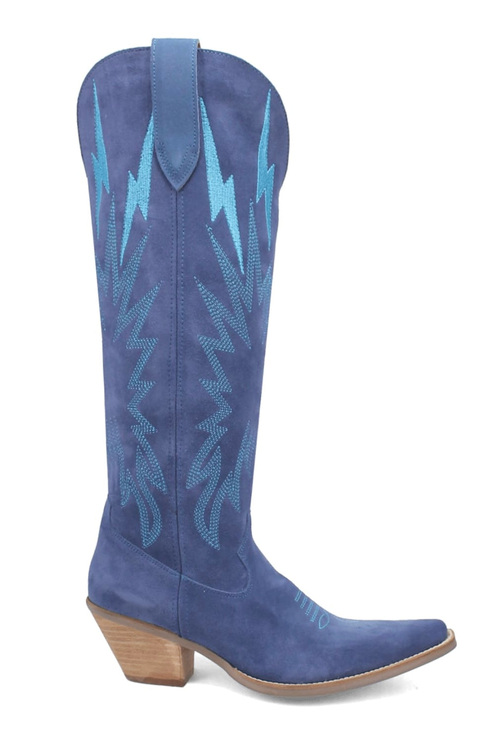 Thunder Road Leather Boot in Blue