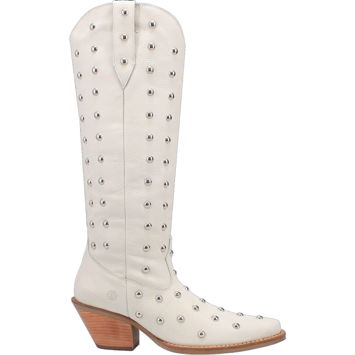 Broadway Bunny Leather Boot in White