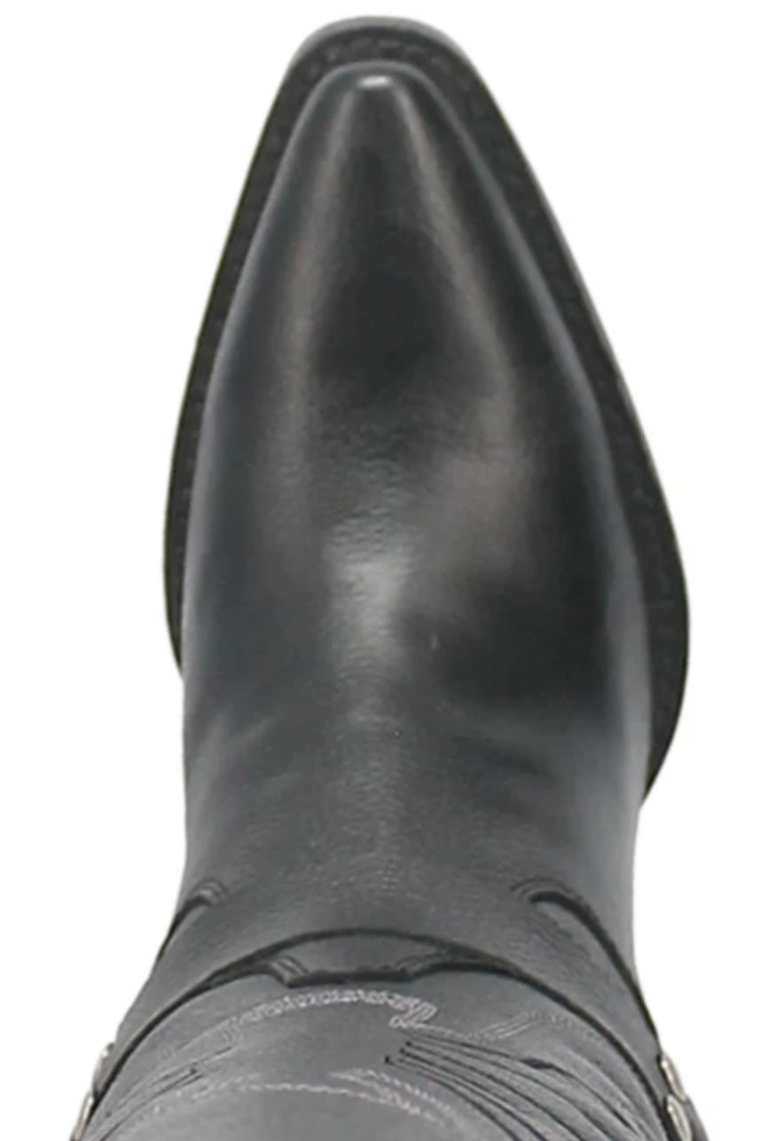 Heavens To Betsy Leather Boot in Black