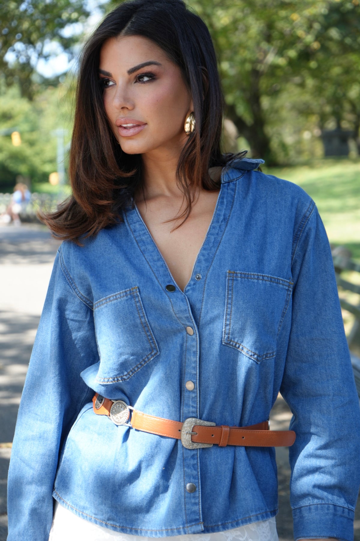 Urban Western Denim Shirt