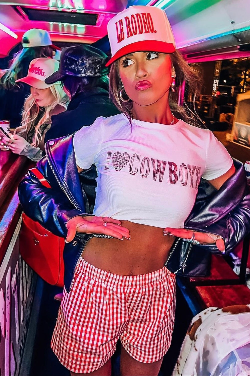 I ❤️ Cowboys Baby Tee in White