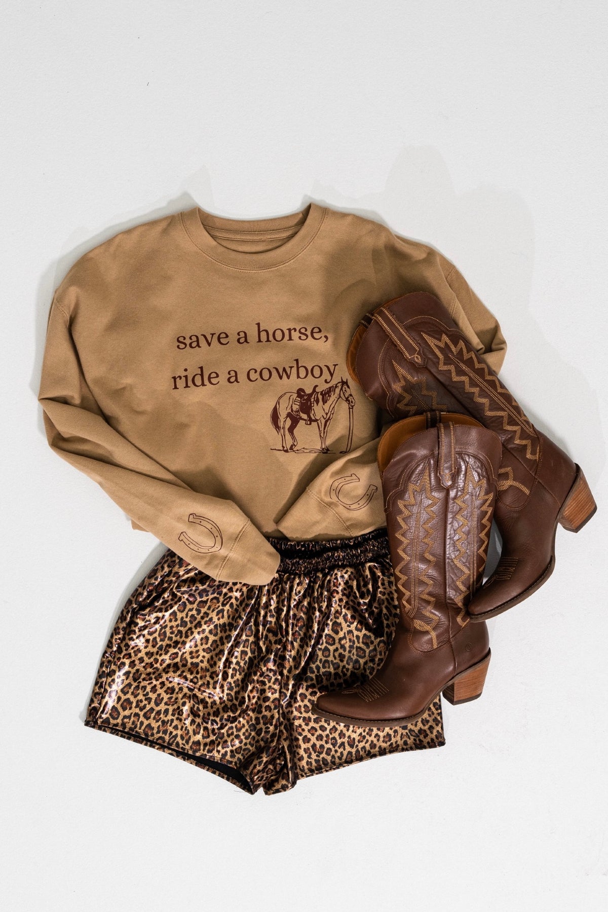 Save a Horse Sweatshirt in Camel